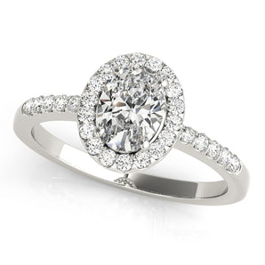Halo Oval Engagement Ring (83497)