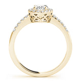 Halo Oval Engagement Ring (83497)
