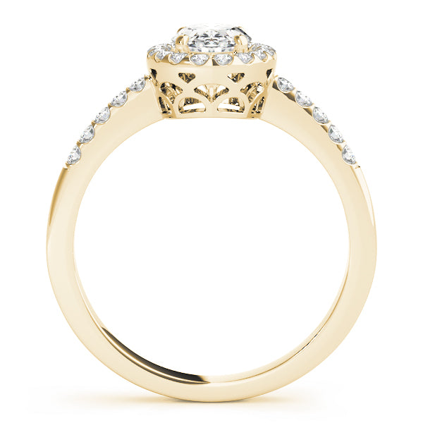 Halo Oval Engagement Ring (83497)