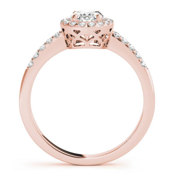 Halo Oval Engagement Ring (83497)