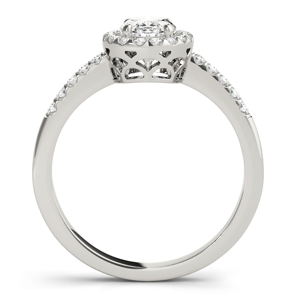 Halo Oval Engagement Ring (83497)