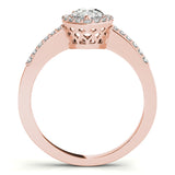 Halo Pear & Trillion Engagement Ring (83498)