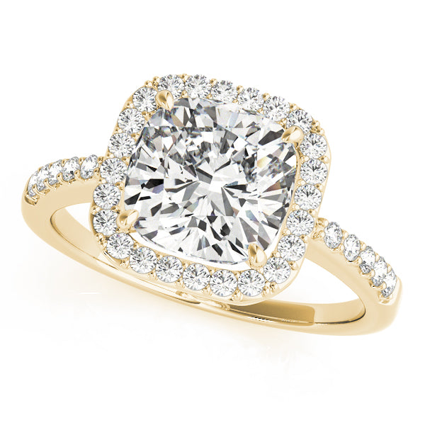 Halo Square & Cushion Engagement Ring (83503-5)