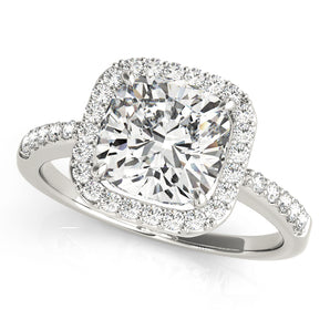Halo Square & Cushion Engagement Ring (83503-7)