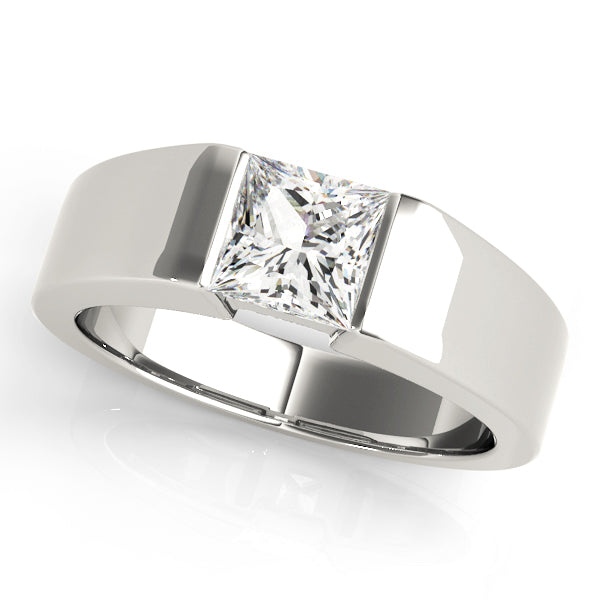Square Solitaires Princess Engagement Ring