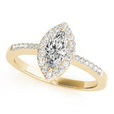 Halo Marquise Engagement Ring (83532)