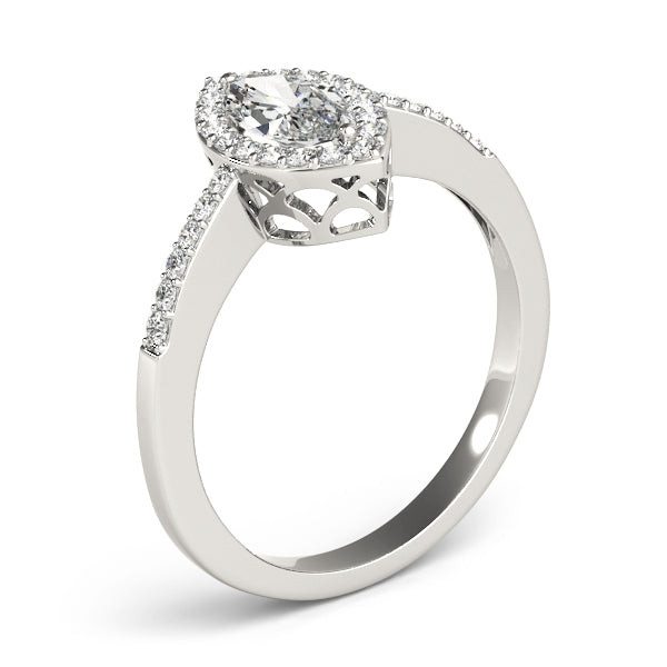 Halo Marquise Engagement Ring (83532)