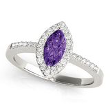 Halo Marquise Engagement Ring (83532)