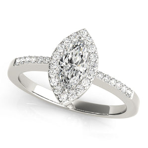 Halo Marquise Engagement Ring (83532)