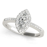 Halo Marquise Engagement Ring (83532)