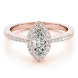 Halo Marquise Engagement Ring (83532)