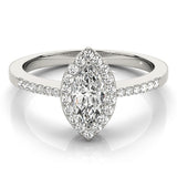 Halo Marquise Engagement Ring (83532)