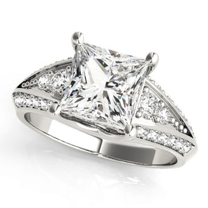 Square Multirow Engagement Ring