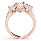 3 Stone Emerald Engagement Ring (83610)