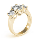 3 Stone Emerald Engagement Ring (83610)