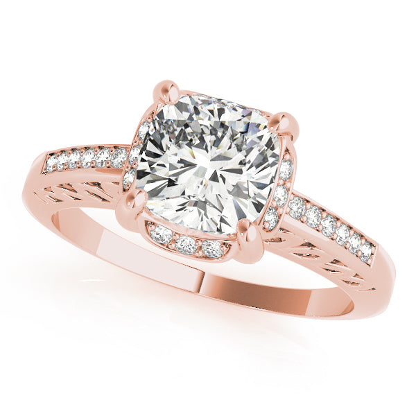 Single Row Prong Set Engagement Ring (83611)