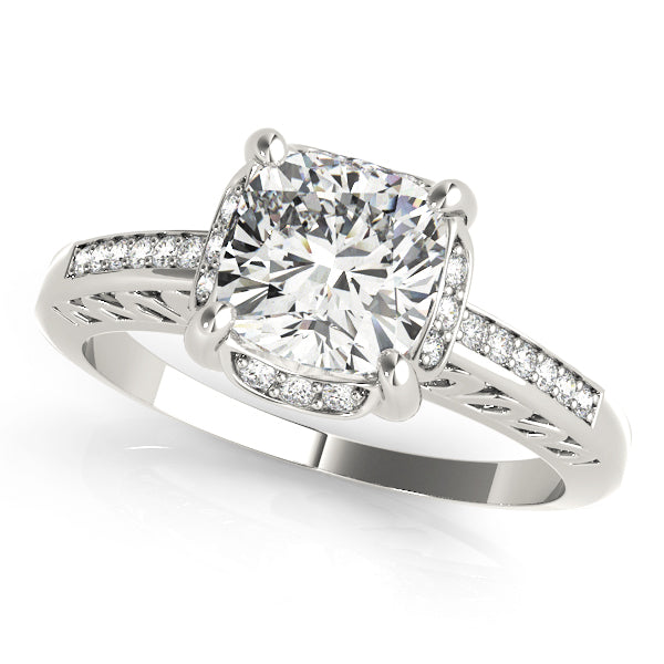 Single Row Prong Set Engagement Ring (83611)