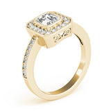 Halo Emerald Engagement Ring (83650)