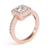Halo Emerald Engagement Ring (83650)