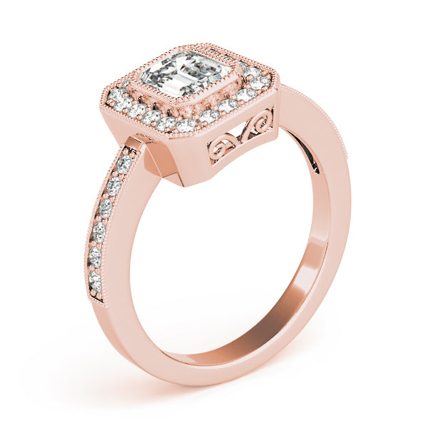 Halo Emerald Engagement Ring (83650)