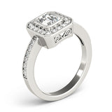 Halo Emerald Engagement Ring (83650)