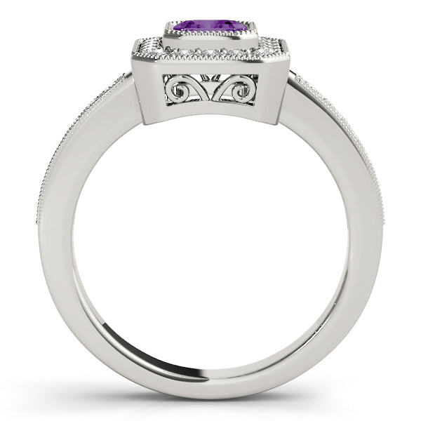 Halo Emerald Engagement Ring (83650)