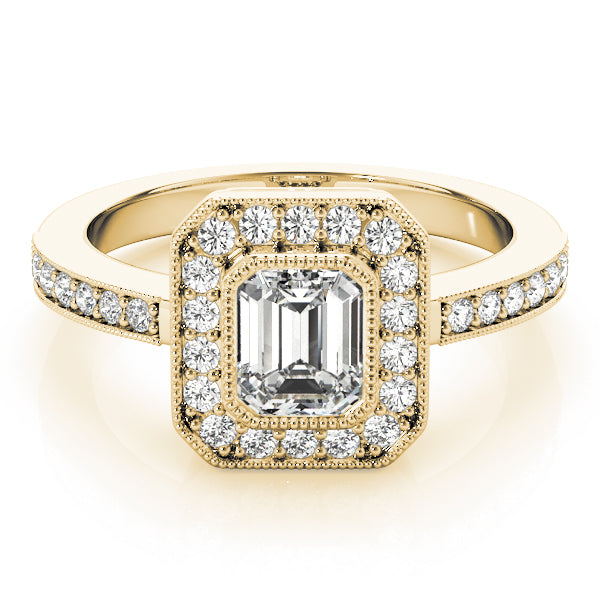 Halo Emerald Engagement Ring (83650)