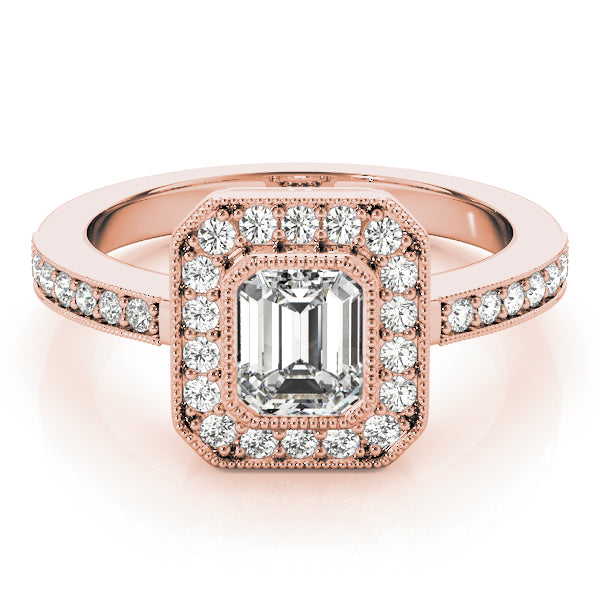 Halo Emerald Engagement Ring (83650)