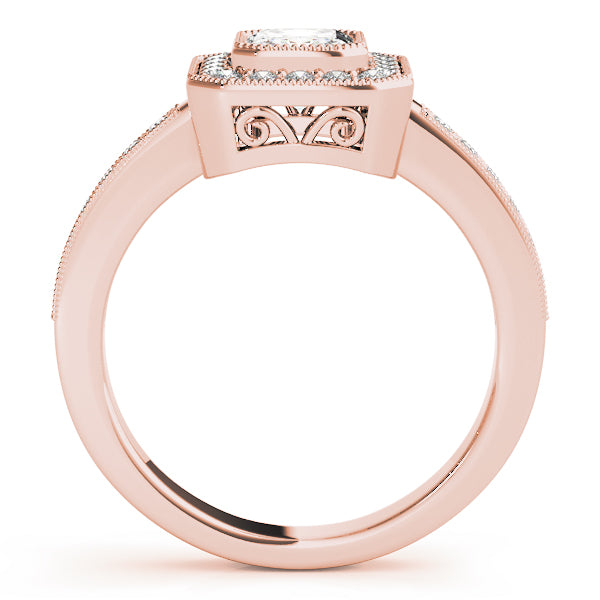 Halo Emerald Engagement Ring (83650)