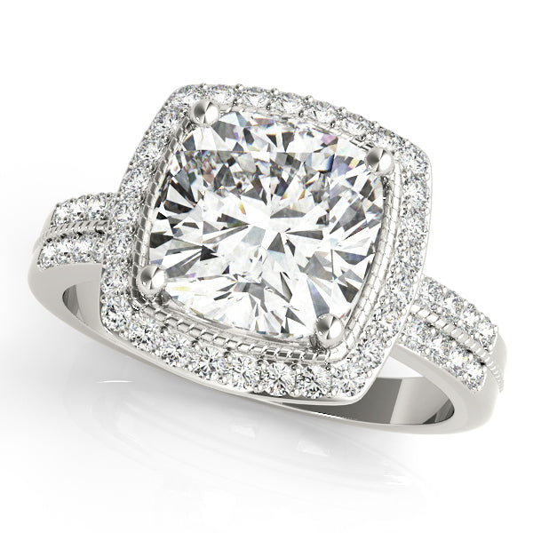 Cushion Color Rings Princess Engagement Ring
