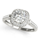 Cushion Color Rings Princess Engagement Ring