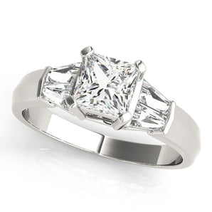 Square Fancy Shape Baguette Remounts Engagement Ring