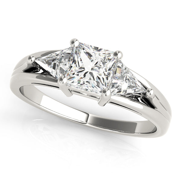 3 Stone Princess Engagement Ring (83770)