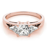 3 Stone Princess Engagement Ring (83770)