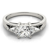 3 Stone Princess Engagement Ring (83770)