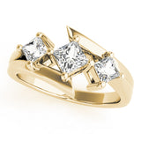 3 Stone Princess Engagement Ring (83817)