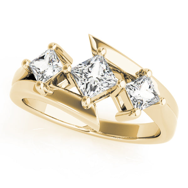 3 Stone Princess Engagement Ring (83817)