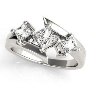 3 Stone Princess Engagement Ring (83817)