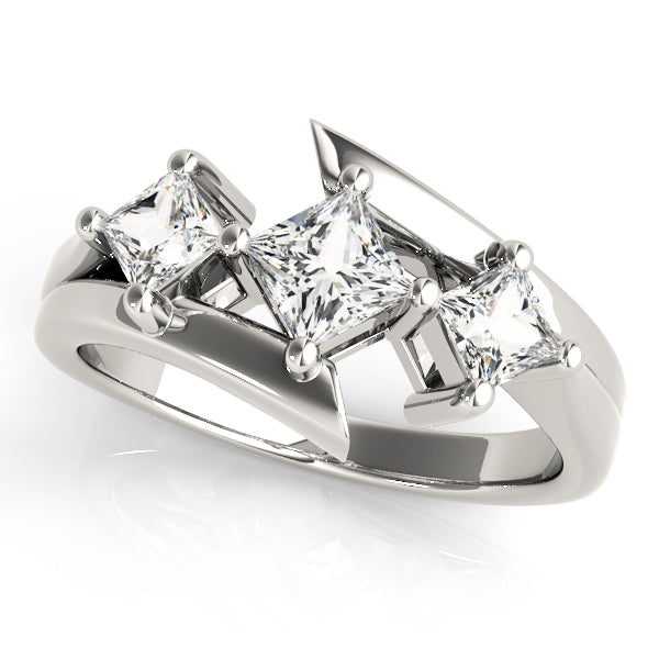 3 Stone Princess Engagement Ring (83817)