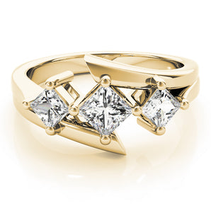 3 Stone Princess Engagement Ring (83817)