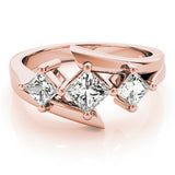 3 Stone Princess Engagement Ring (83817)