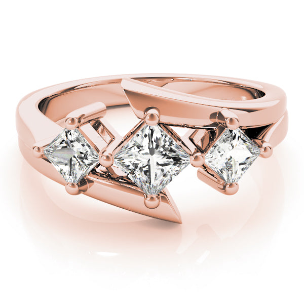 3 Stone Princess Engagement Ring (83817)