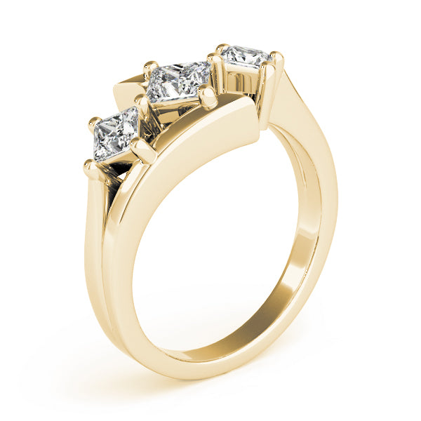 3 Stone Princess Engagement Ring (83817)