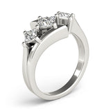 3 Stone Princess Engagement Ring (83817)