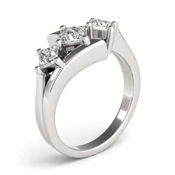 3 Stone Princess Engagement Ring (83817)