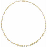 6 3/4 ct tw Line Lab Grown Diamond Necklace in 14K White Gold (18...