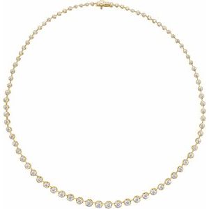 6 3/4 ctw The Quade — Diamond Necklace — Yellow Gold