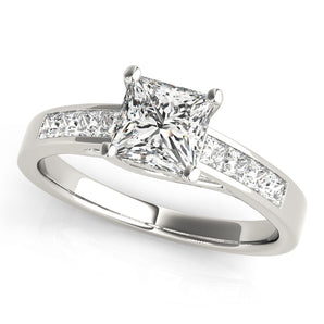 Square Trellis Engagement Ring