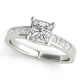 Square Trellis Engagement Ring
