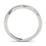 Curved Diamond Band - alt view